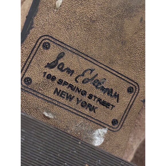 Sam Edelman Mackay Womens Size 9 Brown Nubuck Combat Style Ankle Boots - Picture 7 of 16